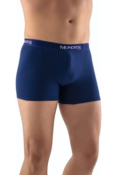 Mundies Μπόξερ 3 τεμαχίων Navy Blue Color Lycra