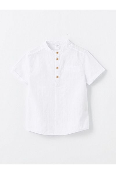 LC Waikiki LCW Basic Prevailing límeček s krátkým rukávem pro chlapečka