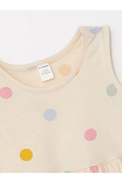 LC Waikiki Σετ Φόρεμα LCW Baby - Crew Neck 2 τεμαχίων για κοριτσάκι