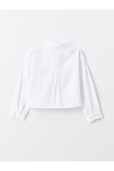 LC Waikiki Lány hosszú ujjú Crop ing és nyakkendő szett