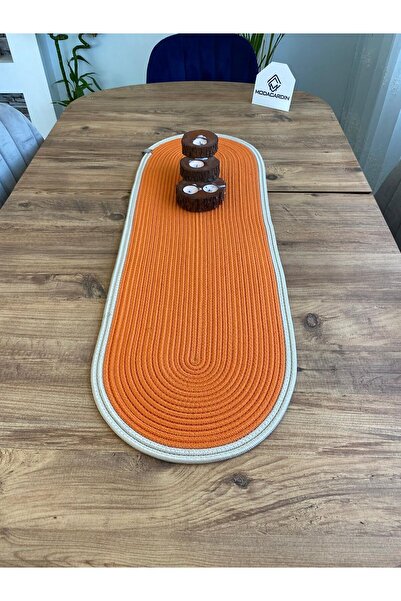 ModaCardin Față de masă decorativă din iută și răchită în stil boem - Runner ...