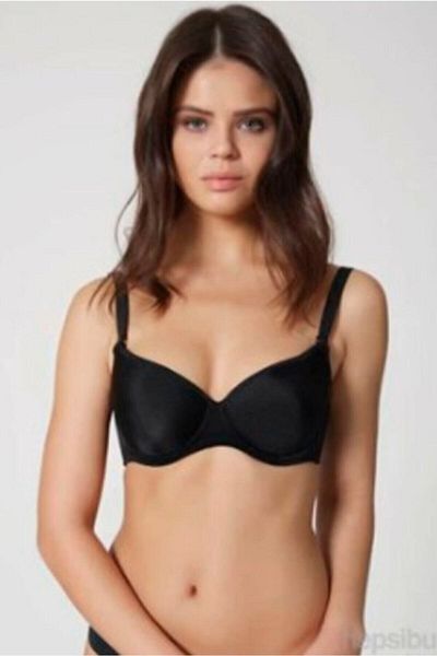 Orkide 8100 Women's Black Unpadded Plus Size Bra