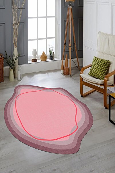 EY HOME Digital Printed Non-Slip Base Washable Modern Laser Cut Kitchen Living Room Carpet