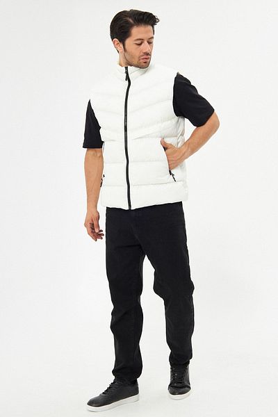 D1fference Men's Lined Water And Windproof Stone Inflatable Vest