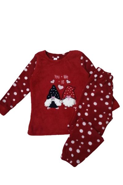 lindros New Year's Themed Polar Pajama Set