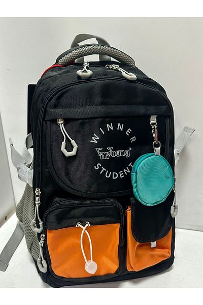 ÇÇS Waterproof Unisex Black Kanken Fabric - Large Size Backpack with Multi Pockets 51782