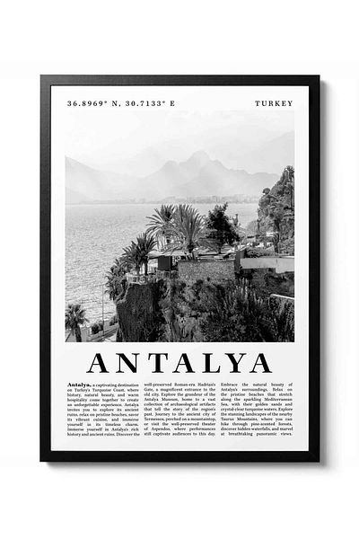 Taranist Paper Poster Turkey Antalya Wall Decoration Thick Art Decorative - 33X48 cm