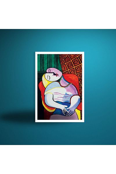 GAAGART Pictură MDF cu un singur cadru laminat din lemn Pablo Picasso Dream Artwork