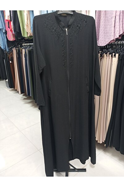 AKŞEN GİYİM حجاب كبير الحجم Aerobin Kumash - قبعة Ferace كاملة الحجم مع طوق م...