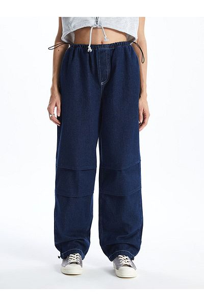 LC Waikiki Pantaloni de jogging pentru femei XSIDE, albastru mediu, cu talie elastică