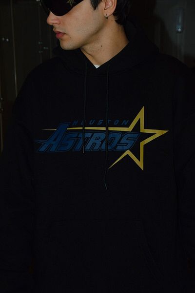 1blood black Sweatshirt Houston Astros Black Oversize Hoodie