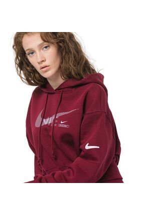 Nike Swoosh Oversize Bol Kesim Kad n Spor Sweatshirt Dr5613 638 Fiyat Yorumlar Trendyol