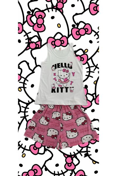1blood Set pijama Hello Kitty - Pantaloni scurți