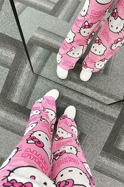 1blood Unisex Ροζ Hello Kitty Cat Φόρμα Φούτερ Hellokittyy