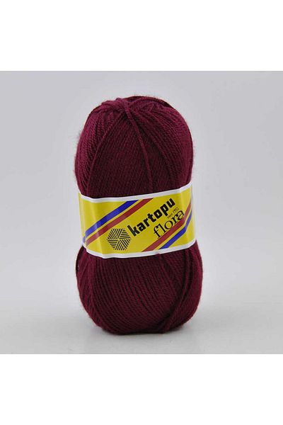 Kartopu Flora K110 5 Pieces Booties Rope Claret Red