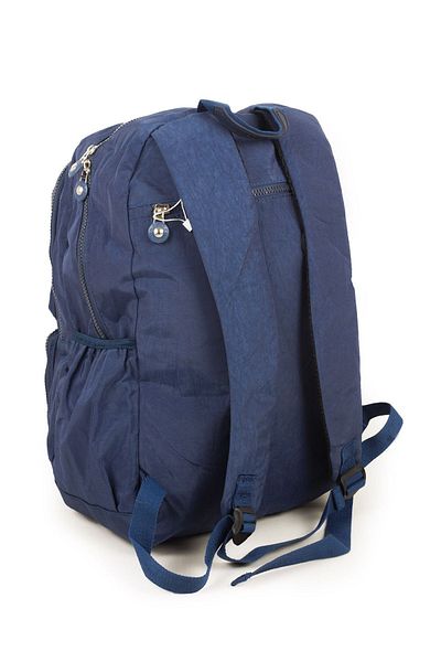 İMAKS 571 Crinkle Navy Blue Geantă ușoară impermeabilă - Multi-compartiment, 2D pentru sport și citire pentru laptop