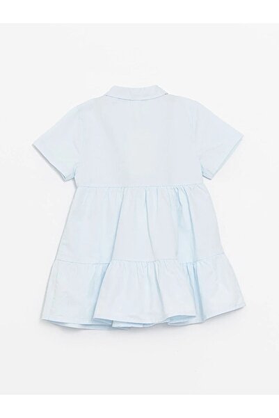 LC Waikiki LCW Baby - Πουκάμισο γιακά κοντομάνικο φόρεμα για κοριτσάκι