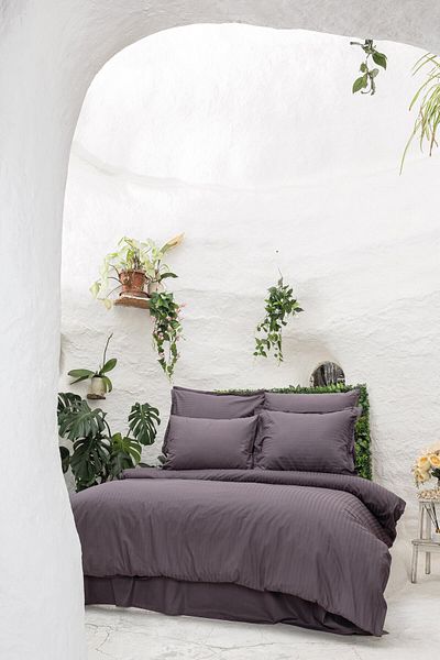 Altınbaşak Infinity Berry Poplin Fitted Duvet Cover Set - Double