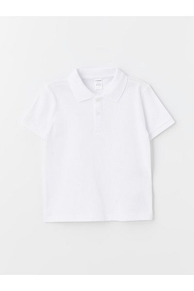 LC Waikiki Základní chlapecké tričko - Polo límec, krátký rukáv