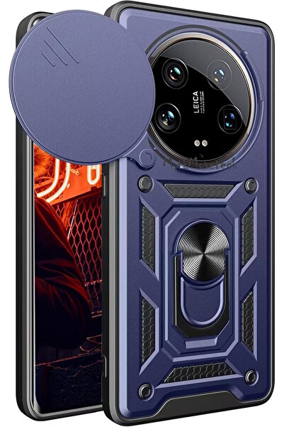 m.tk moveteck Xiaomi Mi 14 Ultra Kılıf Kamera Korumalı Sürgülü Yüzüklü Armor ...