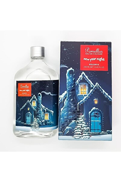 Pomellos Yılbaşı Kolonya New Year Nıght 250 ml 80 Derece Cam Şişe Yeni Yıl