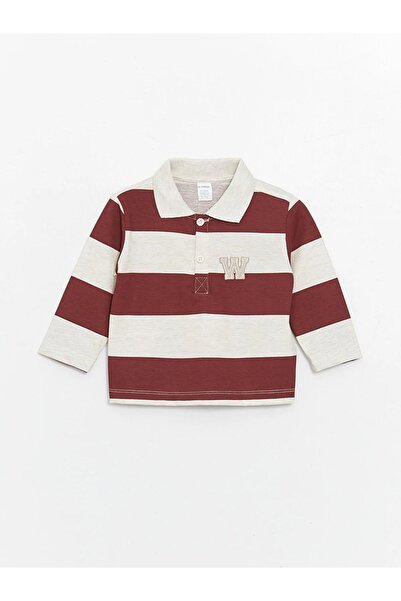 LC Waikiki Baby Polo Collar Long Sleeve Baby Boy T-Shirt and Trousers 2 Pieces Set