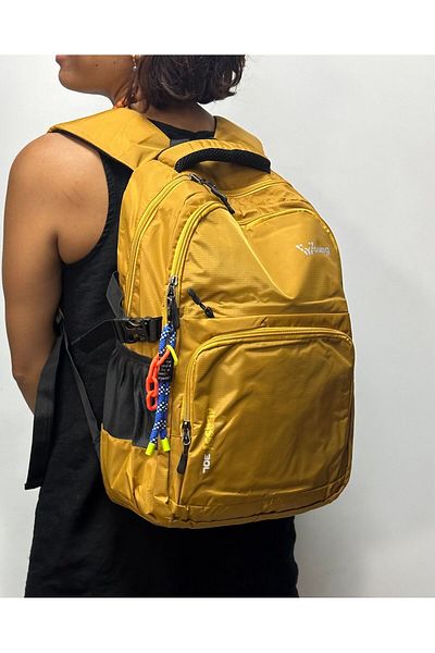 ÇÇS UNISEX YELLOW WATERPROOF LARGE SIZE BACKPACK 51582