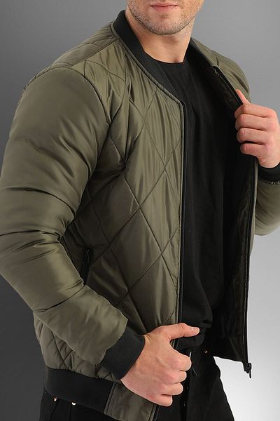 D1fference Men's Khaki Pilot Jacket Lined Water and Windproof Pilot Jacket