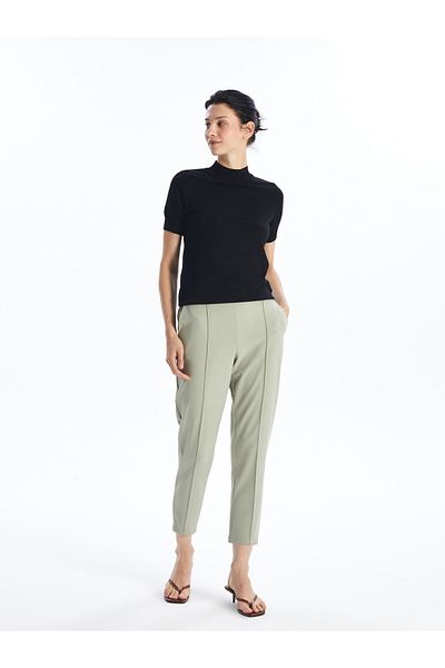 LC Waikiki Standard Fit Women's Trousers - Elastic Waist