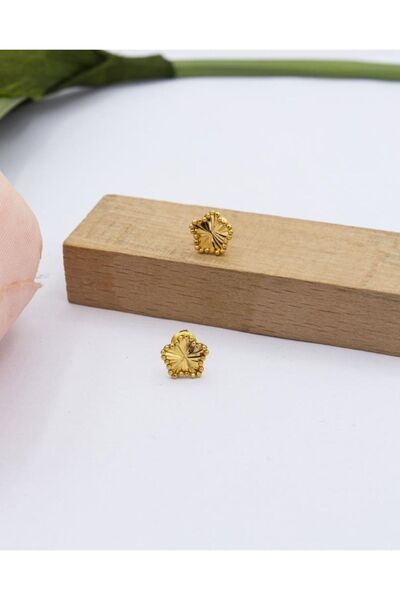 latif kuyumcu 22 Ayar Altın Küpe Yonca Küpe Kadın Küpe Çocuk Küpe Lkkp1052