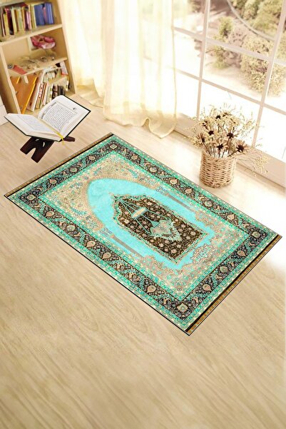 EY HOME Digital Printed Washable Gift Classic Prayer Rug 70X130Cm