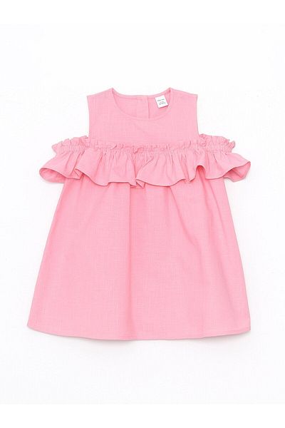 LC Waikiki Baby Girl Crew Neck Dress