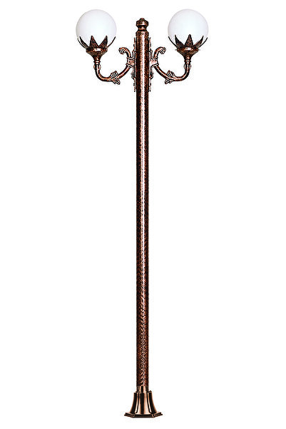 Şanlı BAHÇE SOKAK PARK AYDINLATMA DİREĞİ 250CM ESKİTME RENK