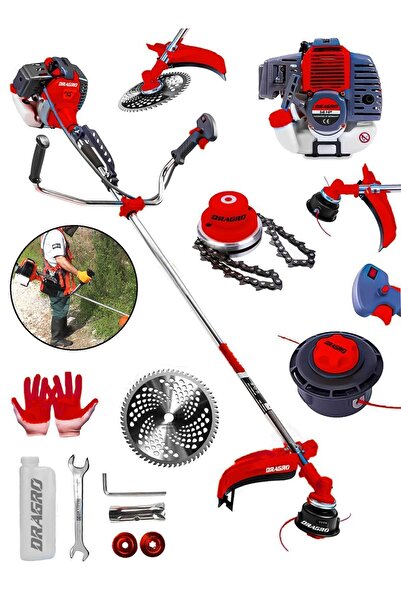 Dragro Alman Turbo 20 Hp Yan Tipi Benzinli Motorlu Ot Çalı Tırpanı Çim Biçme ...