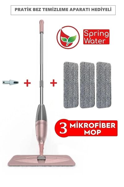 Miomi Mop Sprey Mop 300cc Su Hazneli Pratik Temizlik 3 Adet Mop ( Distribütör Garantili )