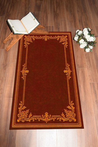 EY HOME Digital Printed Washable Floral Gift Prayer Rug Prayer Mat 70X130