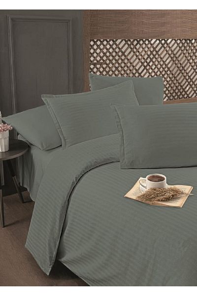 Altınbaşak Σετ διπλό παπλωματοθήκη Infinity Breezeway Poplin Εφαρμοσμένα σεντόνια