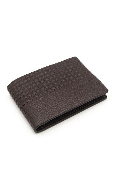 Pierre Cardin Unisex Brown Leather Card Holder - 07568a42
