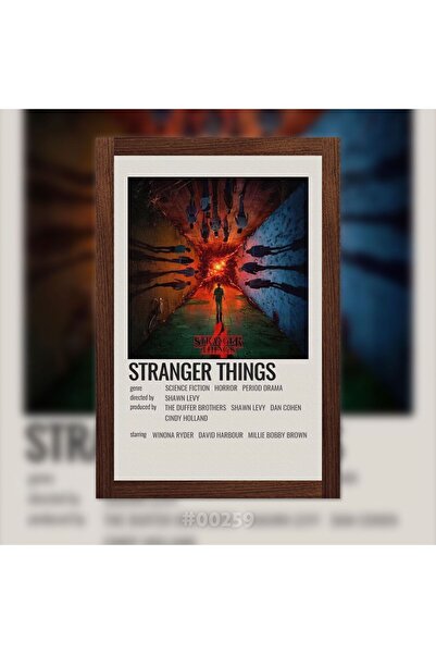 Plexit Stranger Things Baskılı Ahşap Tablo