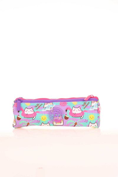 KAUKKO Evolution Summer Pencil Bag with 3 Compartments - Kids L8192