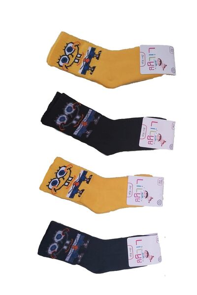 Lilyy Baby & Kids Socks Copii unisex 6 perechi de șosete Sunger Bob Towel Socket