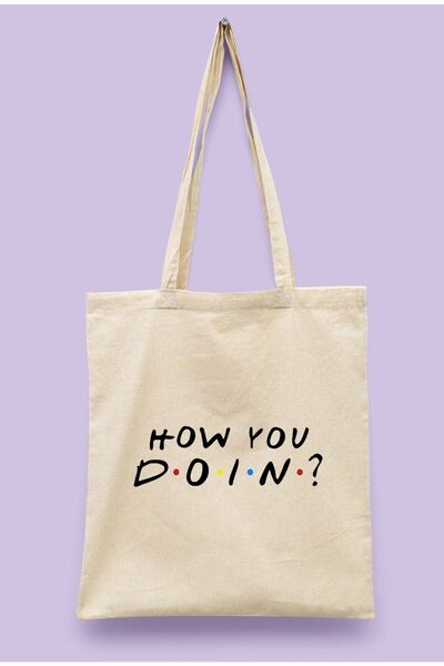 BUFUAL How You Doin Printed Cloth Bag