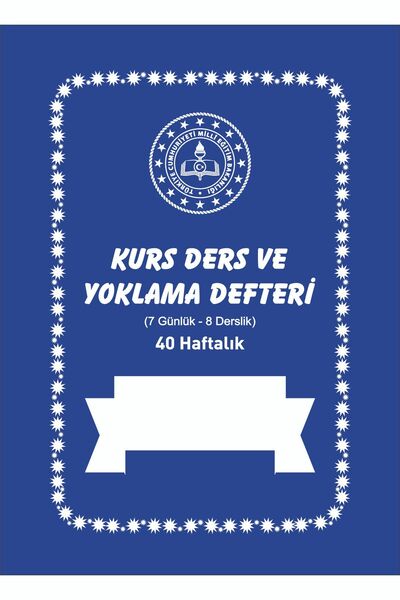 OKULLAR YAYINEVİ KURS DEFTERİ (7 GÜN 8 DERSLİK 40 HAFTALIK)