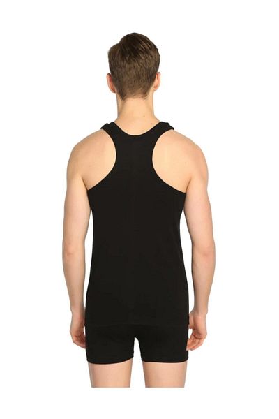 Tutku 3 Black Ribbed Sports Undershirts