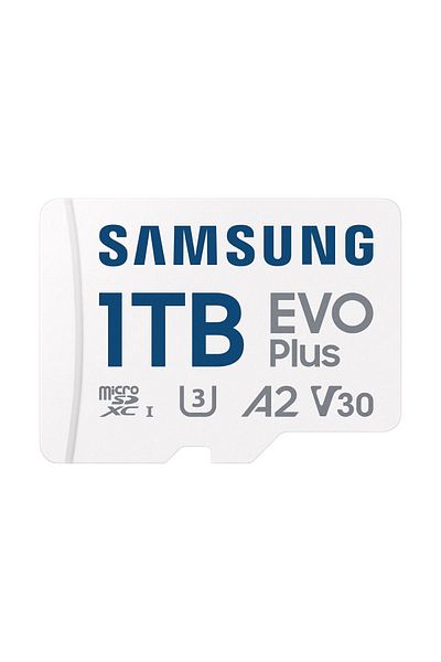 Samsung Evo Plus 1Tb Microsd - 160Mb White Memory Card, Türkiye Guaranteed