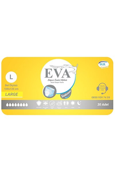 EVA Klasik Emici Külot Hasta Bezi 30lu Small Medium Large Xlarge