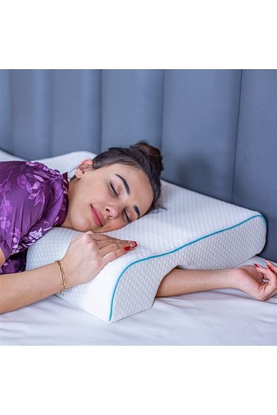 Simple. The Pillow Visco Neck Pillow with Arm Support Honeymoon PillowDouble Pillow 65*49*31*12 Cm