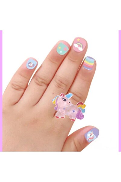 Eva Rose Figürlü Ayarlanabilir Metal Çocuk Yüzük Kız Çocuk Yüzük 1 Adet