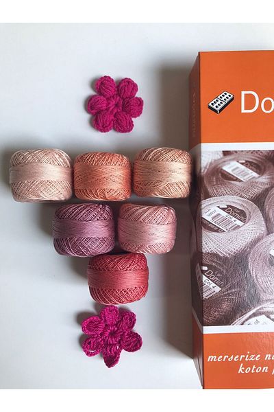 domino 12 Σετ κεντήματος Koton Perle με κλωστή 6 τεμ