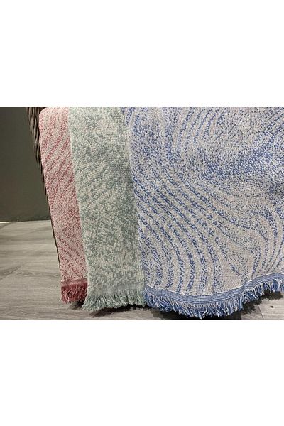 Dinarsu Cotton Multi-Purpose Pique, TV Blanket Pink 180X220 cm